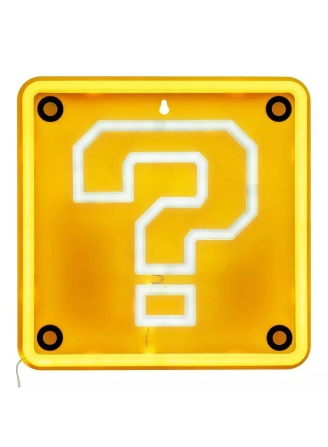 بالادون Paladone Super Mario Question Block Wall Mountable LED Neon Light