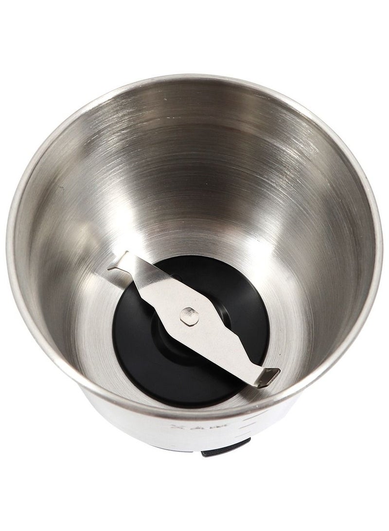 Any Morning Electric Coffee Grinder, Adjustable Herb Grinder for Beans, Spices, Nuts, Stainless Steel Blades, Removable Cup, 10 Precise Grind Settings, Grinds Rapidly and Evenly, 70 g-2.5 oz, 150 W - Image 4