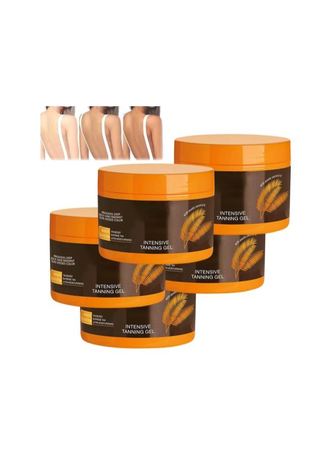 silvercnc - Luxury Intensive Tanning Gel, 1/5pcs Intensive Tanning Luxe Gel, Natural Tanning Accelerator Cream Gel, for Sunbeds & Outdoor Sun (5pcs) - Image 1
