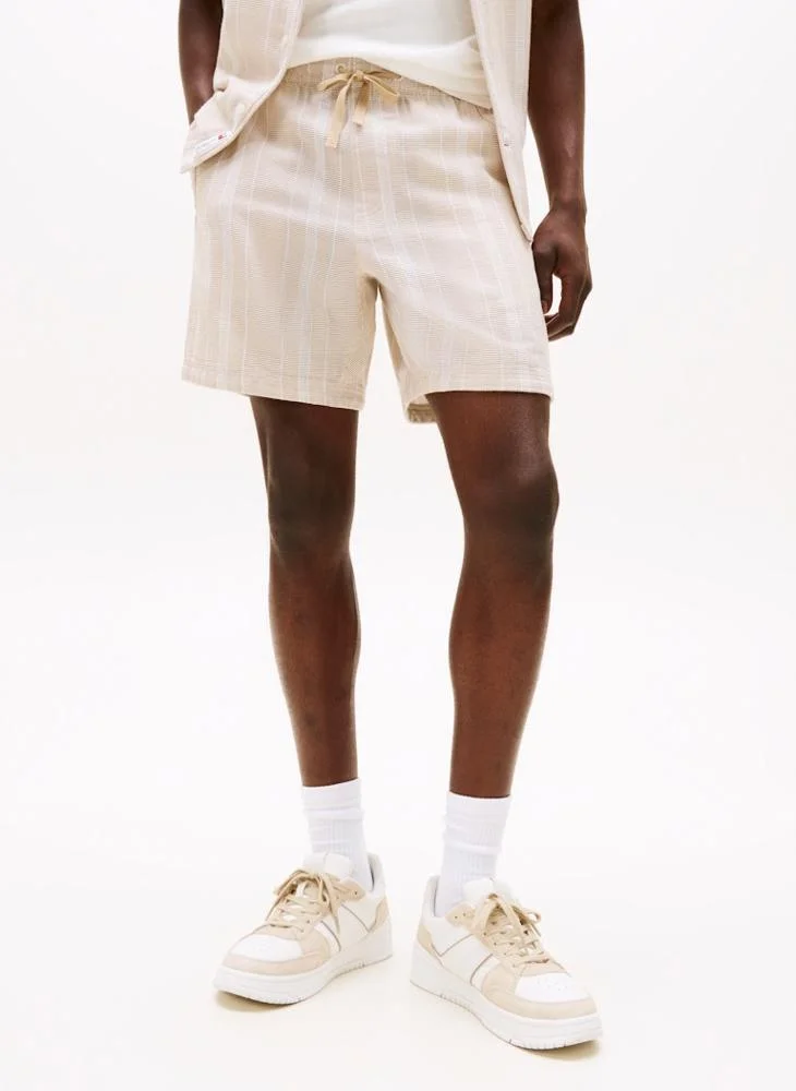 تومي هيلفيغر Textured Beach Shorts