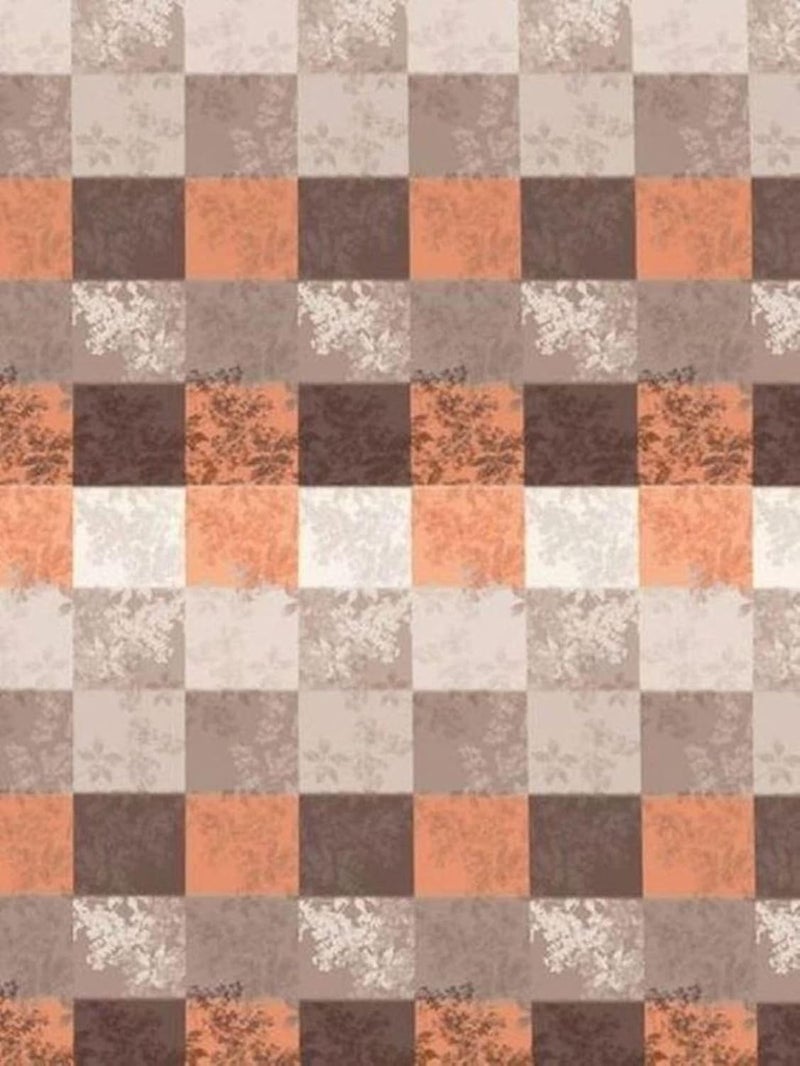 DDECOR Live beautiful DDECOR Autumnal 100 Cotton Double Bedsheet with 2 Pillow Covers Brown  - Image 4