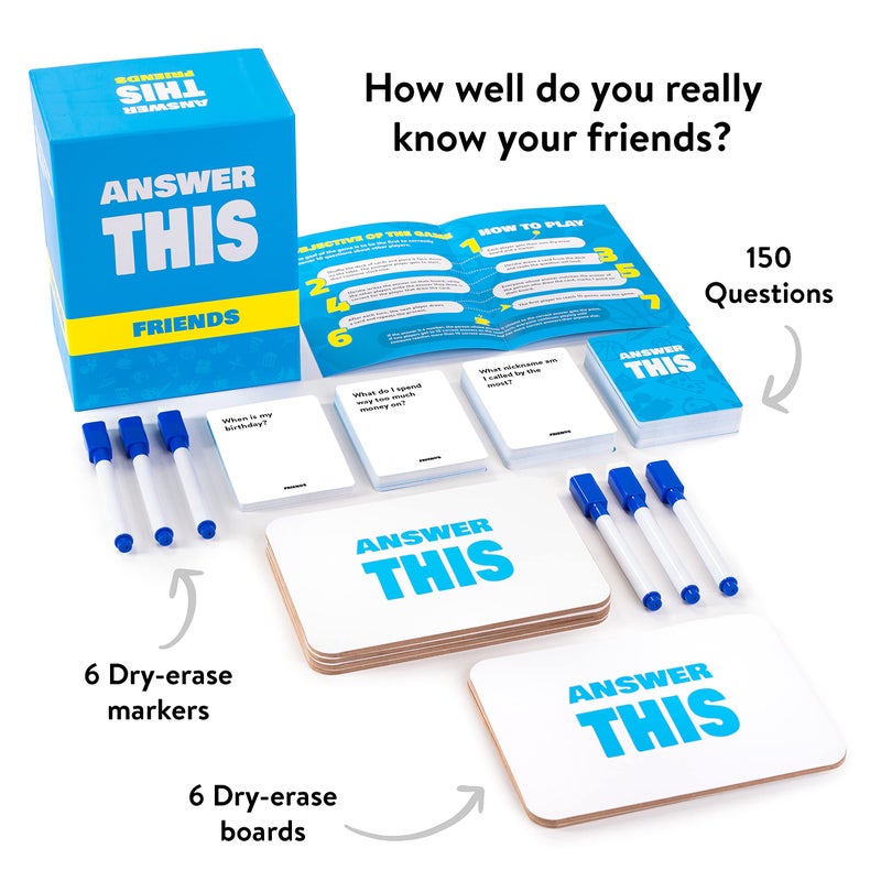 The World Game Answer This - Friends - How Well Do You Know Your Family & Friends? - Fun Party Card Game for Teens & Adults - Great Conversation Starter - Image 3