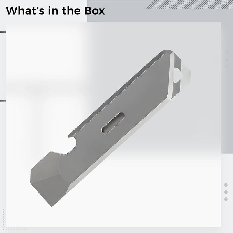 أداة التيتانيوم للبقاء 3 - قضيب فتح مضغوط 6 بوصة مع فتاحة زجاجات وفتحة مفتاح - Image 4