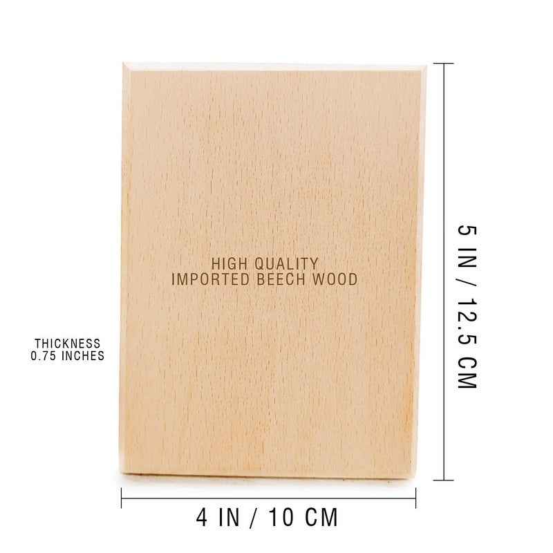 GFTBX BeechWood Plain Wooden Board (5x4 In, Blank) - Image 3