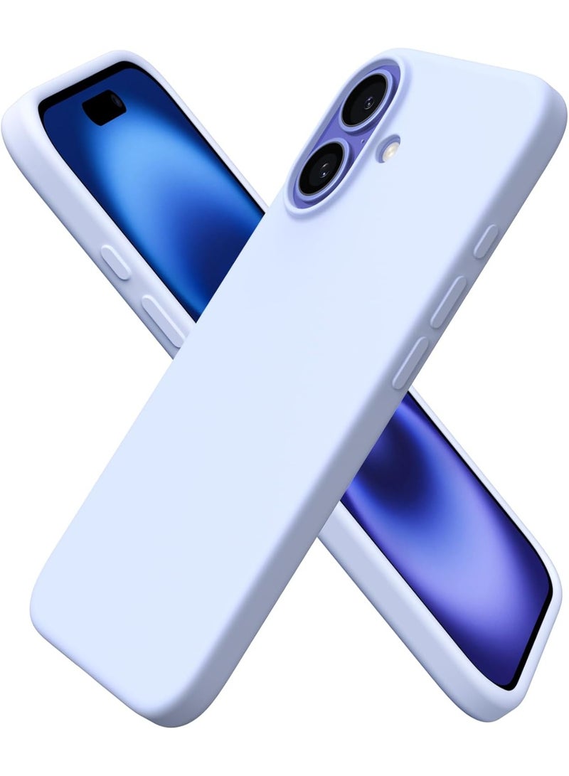 ACLIX Premium Liquid Silicone Case for iPhone 16 Slim Fit, Soft Touch with Microfiber Lining & Enhanced Camera Protection - Durable & Anti-Fingerprint | Sky Blue - Image 1
