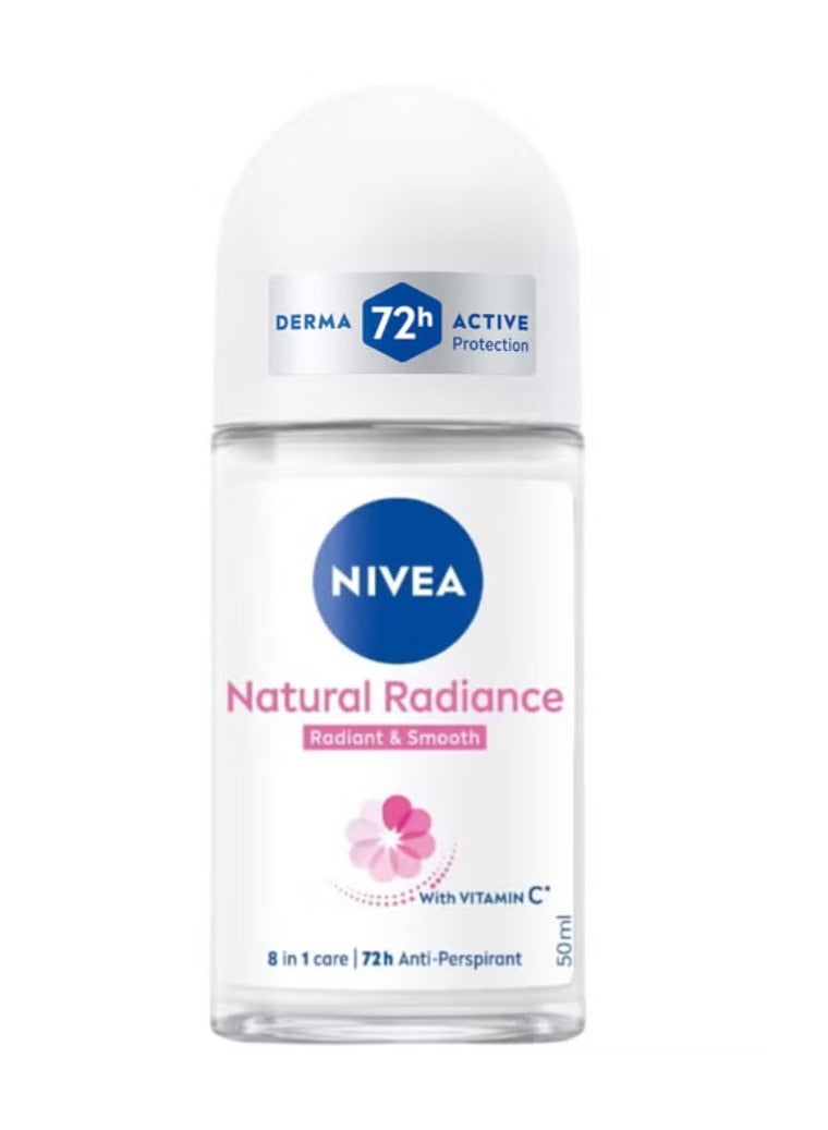 نيفيا مزيل للعرق للنساء ناتشورال فيرنس من نيڤيا رول أون 50 ملليلتر منعش - Image 1