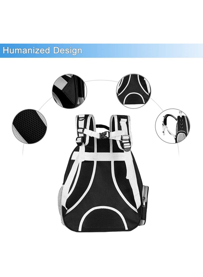BLOOMING TIME Cat Carrier Bubble Bag, Portable Breathable Capsule Backpack for samll Cats and Puppies, Pet Convenient Carrier Bag,Designed for Travel, Hiking, Walking & Outdoor Use(Black) - Image 3