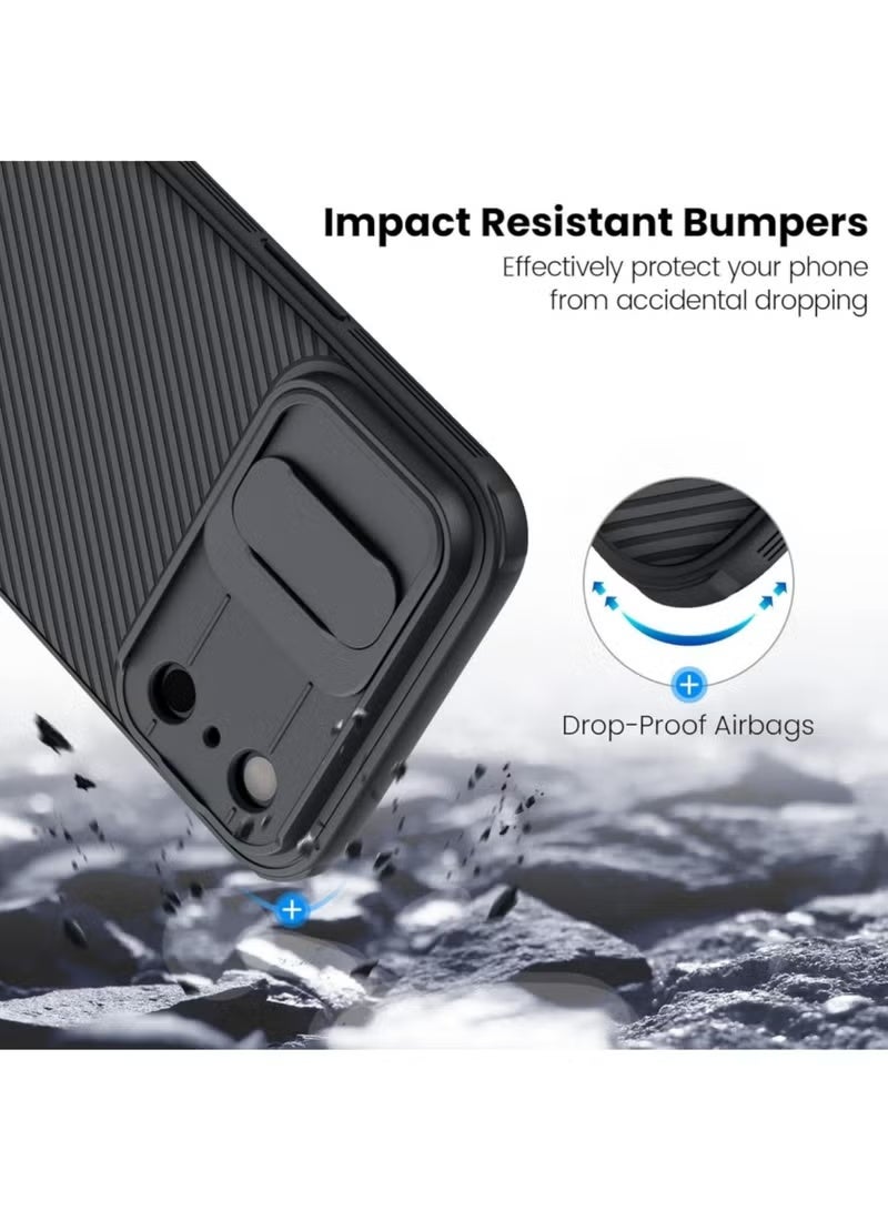 Nillkin iPhone 17 Pro Max Case with Slide Camera Cover, Slim Fit Thin Polycarbonate Protective Shockproof Cover with Slide Camera Cover, Upgraded Case for iPhone 17 Pro Max (Black) - Image 3