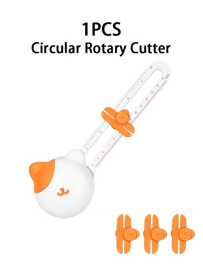 GMORO Circle Cutter,Circular Rotary Cutter for Paper Crafts Scrapbooking (Included 3 Blades)  - Image 1