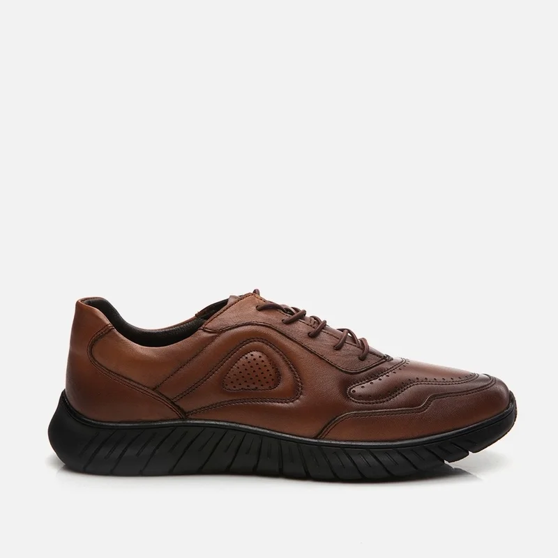 Hotiç 02AYH295650A370 GENUINE Leather Tan Men's Sports Shoes