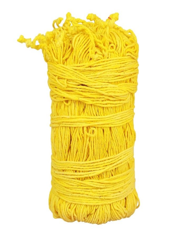 ROLIMOLI Yellow Cotton Janeu Sacred Thread for Puja Pure Cotton Mota Dhaga Religious Ritual Thread (Standard) - Image 1