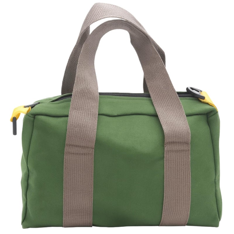 BLIRITEL 14 Inch Wide Mouth Tool Bag Heavy Duty Canvas Tool Storage Bag Large Capacity Handbag Multifunction Tool Organizer Tote Bag for Storage Wrenches Pliers Green 14 Inch - Image 2