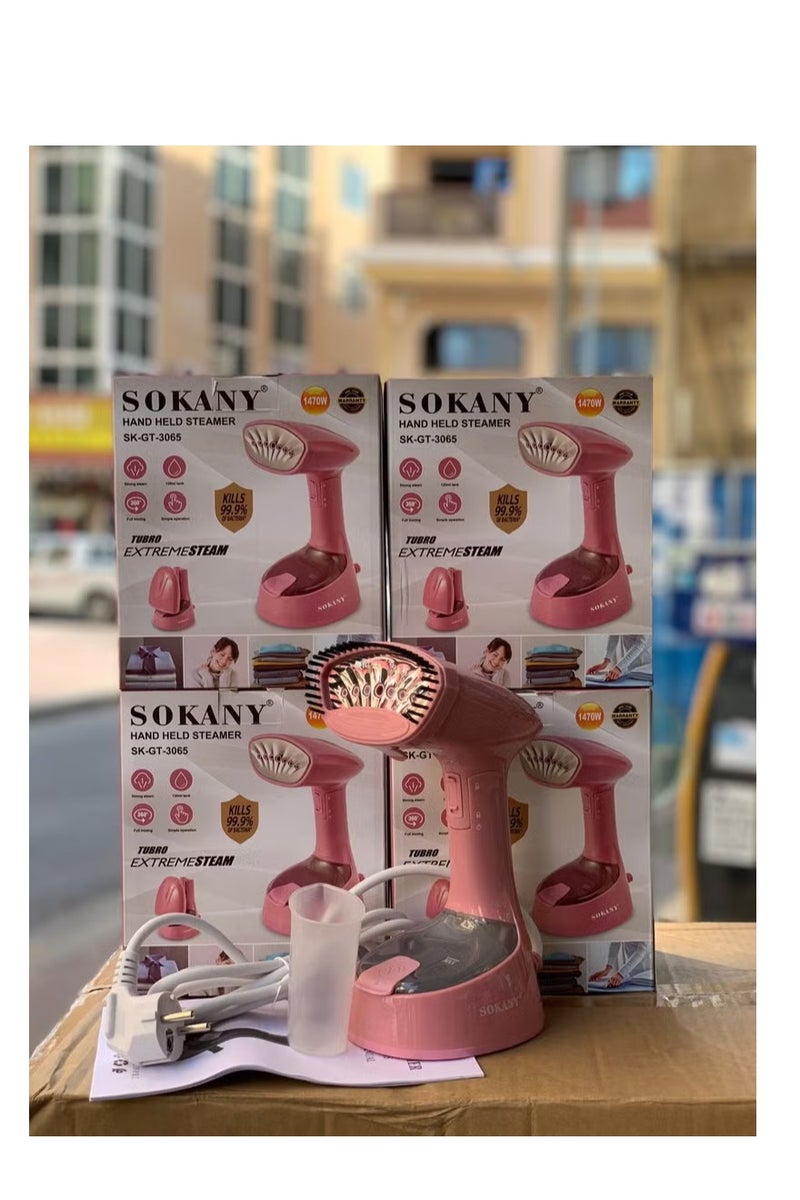 سوكاني مكواة بخار صغيرة محمولة خفيفة الوزن من الفولاذ المقاوم للصدأ، خزان مياه كبير وقابل للفصل، بخار قوي مستمر - Image 2