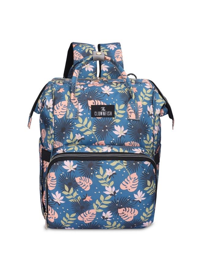 THE CLOWNFISH Baby On Board Series Multipurpose Diaper Bag;Backpack;Nappy Bag;Handbag;Maternity Bag For Baby Essentials With Bottle Organizer & Tissues Dispensing Pocket In Polyester (Cerulean Blue)  - Image 1