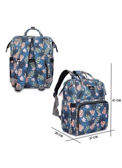 THE CLOWNFISH Baby On Board Series Multipurpose Diaper Bag;Backpack;Nappy Bag;Handbag;Maternity Bag For Baby Essentials With Bottle Organizer & Tissues Dispensing Pocket In Polyester (Cerulean Blue)  - Image 4