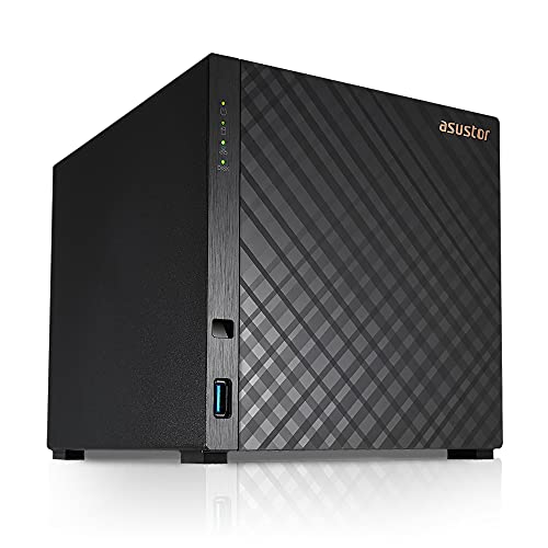 Asustor Drivestor 4 AS1104T - 4 Bay NAS, 1.4GHz Quad Core, Single 2.5GbE Port, 1GB RAM DDR4, Network Attached Storage, Personal Private Cloud (Diskless) - Image 1
