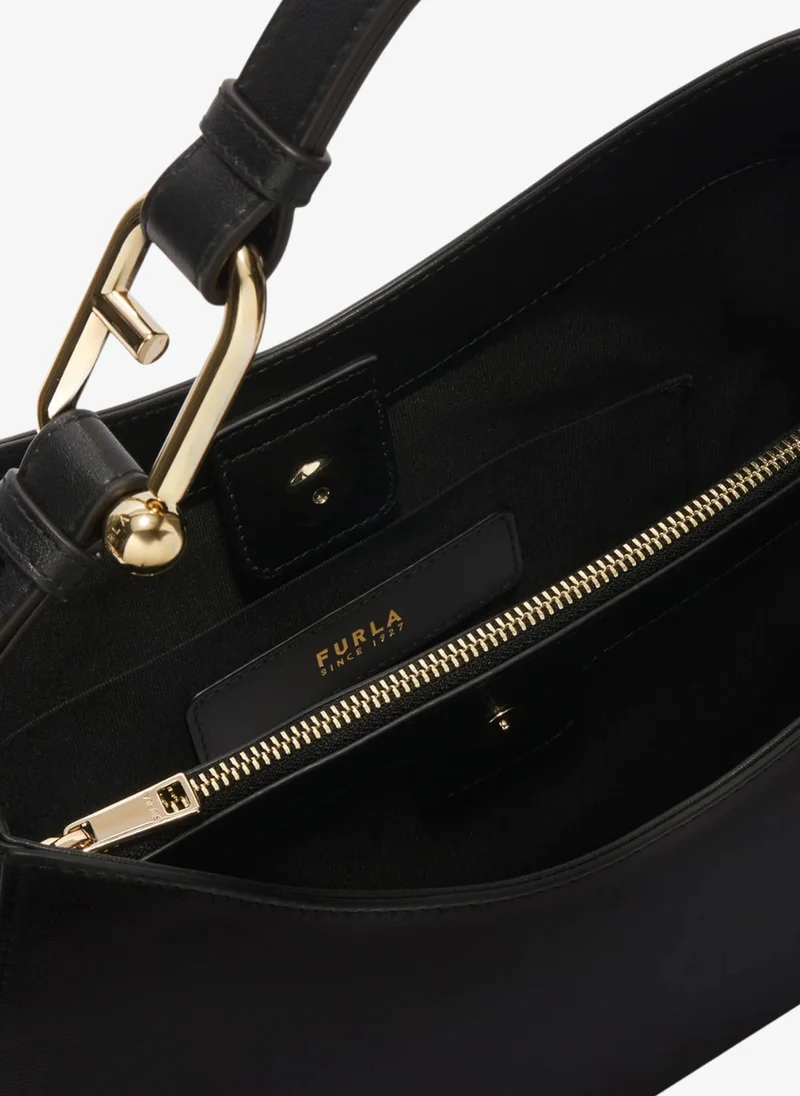 Furla Black Nuvola Black Hobo Bag - Large for Women | Best Price UAE