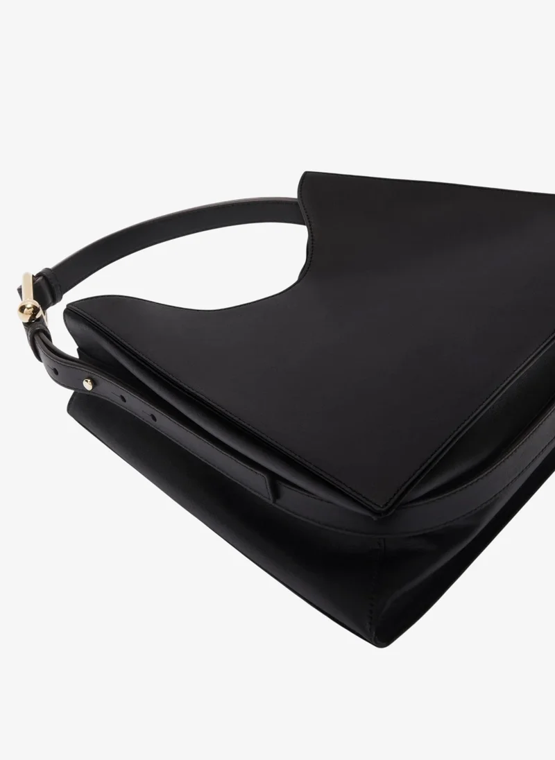 Furla Black Nuvola Black Hobo Bag - Large for Women | Best Price UAE