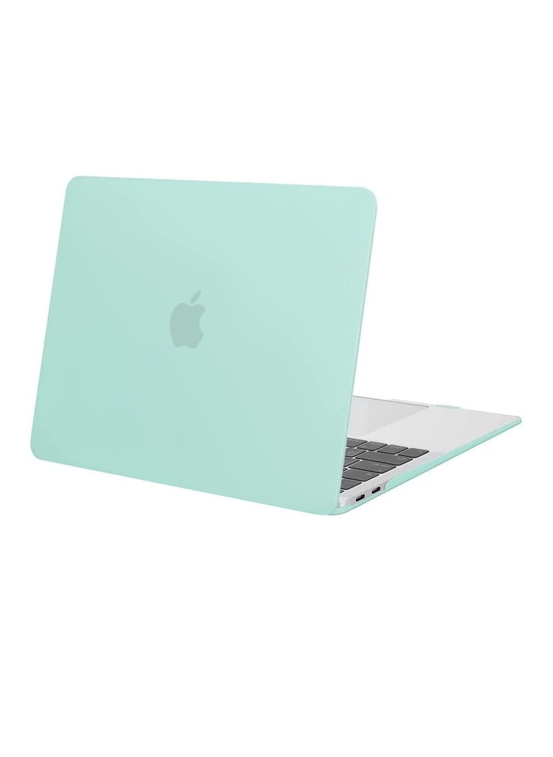 Other Manufacturer - MacBook Air 13 inch Case 2022/2021/2020/ 2019/2018 Release A2337 M1 A2179 A1932 Retina Display with Touch ID Protective Plastic Hard Shell Case Cover Green - Image 1