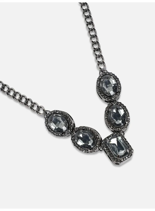Sohi  Crystal Crescendo Collar Artificial Necklace Jewellery for Women | Best Price UAE