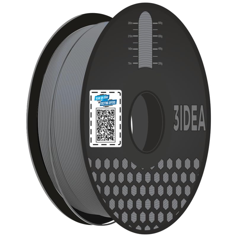 3Idea Premium PLA+ Grey 3D Printer Filament 1.75mm Dimensional Accuracy +/- 0.03mm Net Weight -750 Grams - Image 1