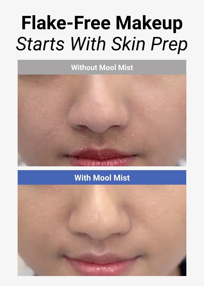 JUNG SAEM MOOL Essential Mool Micro Fitting Face Mist 1.86 Fl Oz, Ultra-Fine Hydrating Makeup Setting Spray with Thermal Spring Water, Long-Lasting Fixing Power Dewy Glow Primer, Korean Face Mist - Image 4