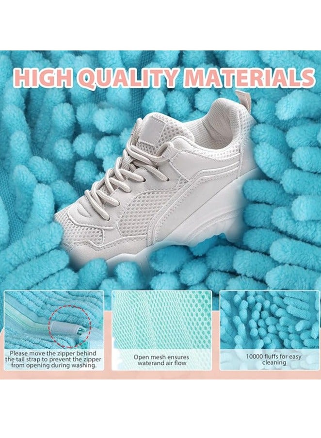 Shoe Cleaning Bag, Shoe Washing Bag for Washing Machine and Dryer, Sneaker Washing Bag for 360° Cleaning White Shoes, Reusable, Suitable for Most Shoes and Sizes (Blue, 2 PCS) - Image 3