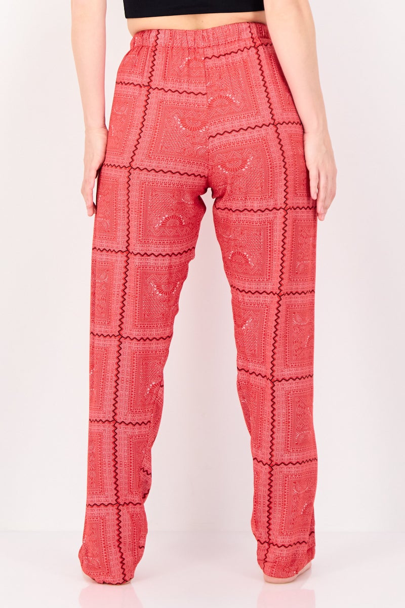 zivame Coucou x Zivame Women Allover Print Drawstring Pajama Pant, Multicolor - Image 4