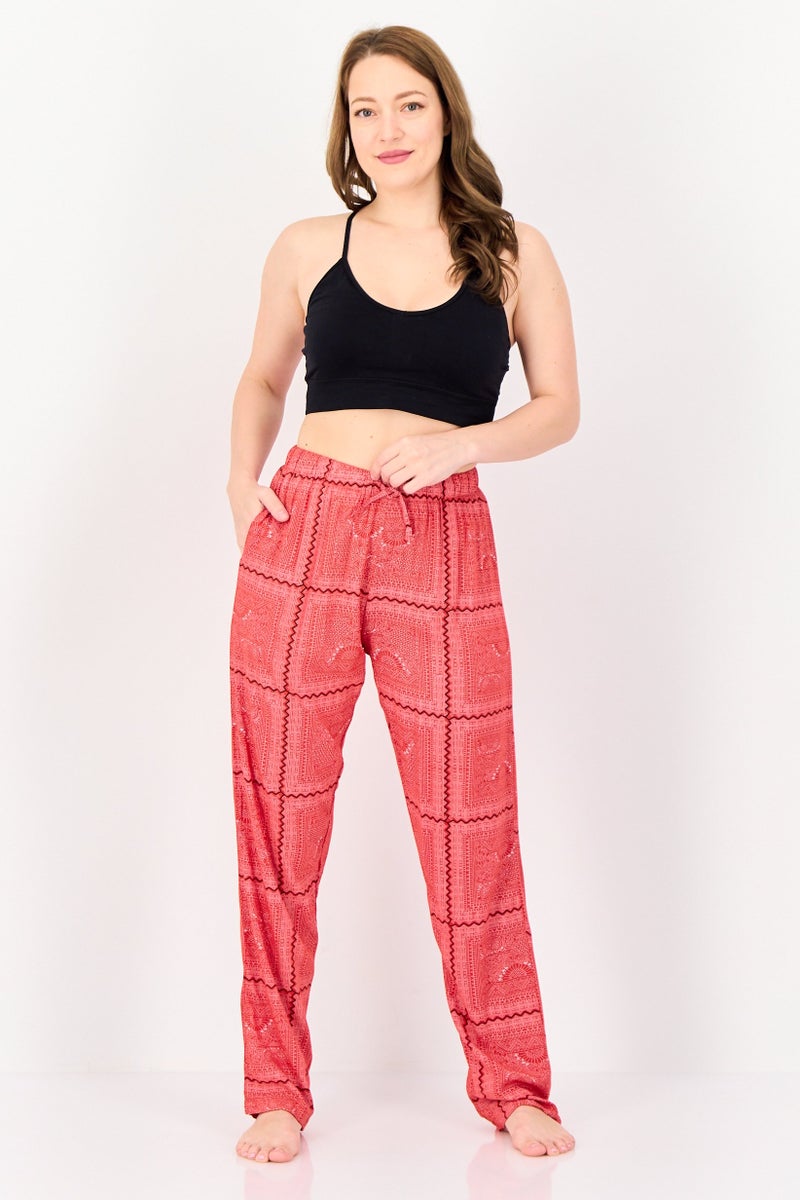 zivame Coucou x Zivame Women Allover Print Drawstring Pajama Pant, Multicolor - Image 3