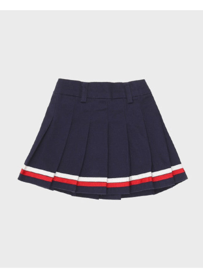 Zara kids' Color-blocked Sweet & Stylish Pleated Skirt - Image 1