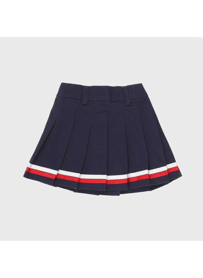 Zara kids' Color-blocked Sweet & Stylish Pleated Skirt - Image 2