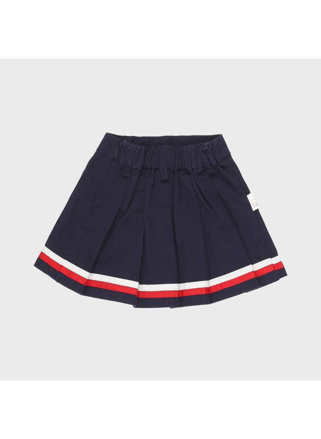 Zara kids' Color-blocked Sweet & Stylish Pleated Skirt - Image 3