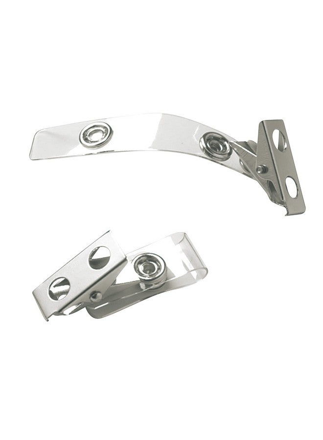 سيكوريكس مشبك حزام شارة تعريف الزر، 25 قطعة شفافة (عبوة من 4 قطع) (68010) - Image 1