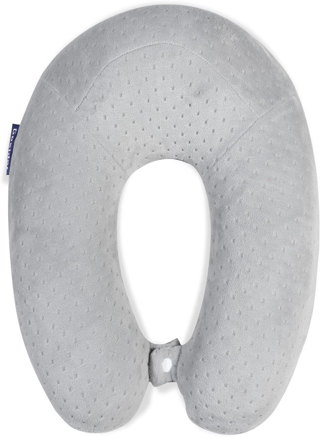 Gosider Travel Pillow Neck Pillows for Sleeping Travel Grey Memory Foam U Shape Airplane Pillow for Head and Neck Support Portable Travel Pillow for Traveling Car Home Office - Image 1