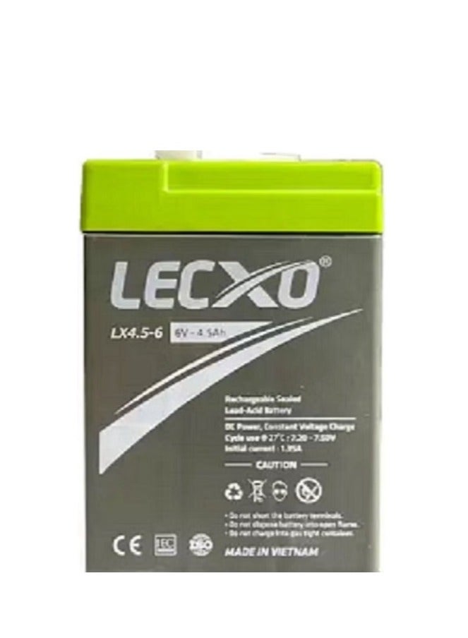 ليكسو بطارية حمض الرصاص 6v - 4.5 Ah الجافة - Image 1