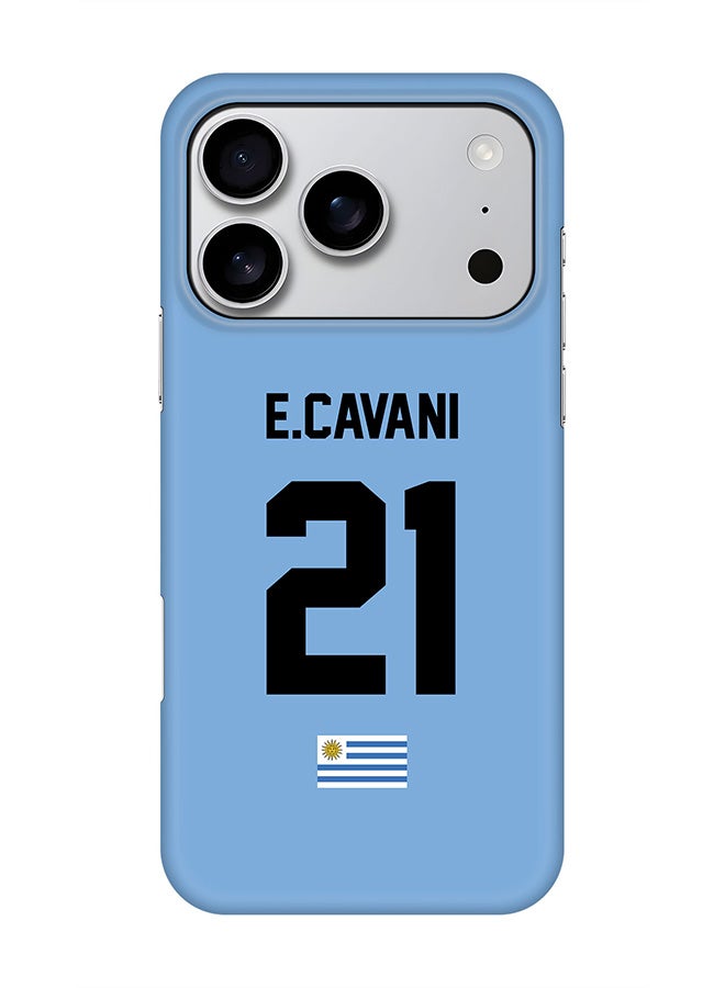 Stylizedd For iPhone 17 Pro,Case, [Compatible with MagSafe] Magnetic cover Slim fit Protection Matte, - Football - Uruguay ,  E.Cavani