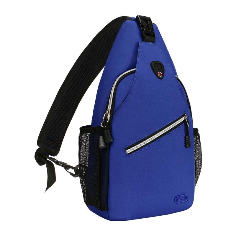 MOSISO Mini Sling Backpack,Small Hiking Daypack Travel Outdoor Casual Sports Bag, Royal Blue - Image 1