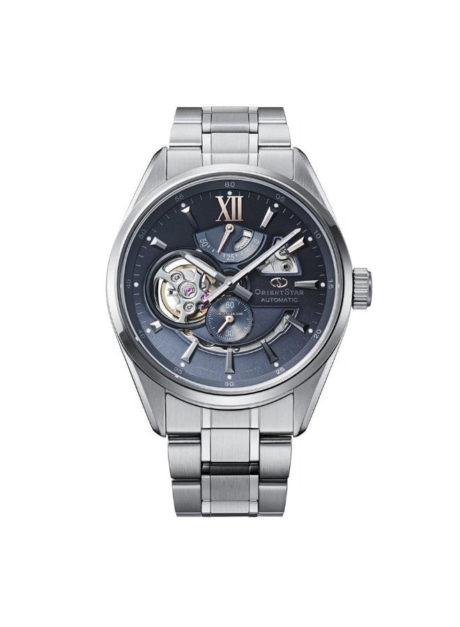 ORIENT Men Star Limited Edition Keshiki Men's Watch RE-AV0132L, 41mm Open Heart Blue Dial, Stainless Steel Bracelet, 100M WR - Image 1