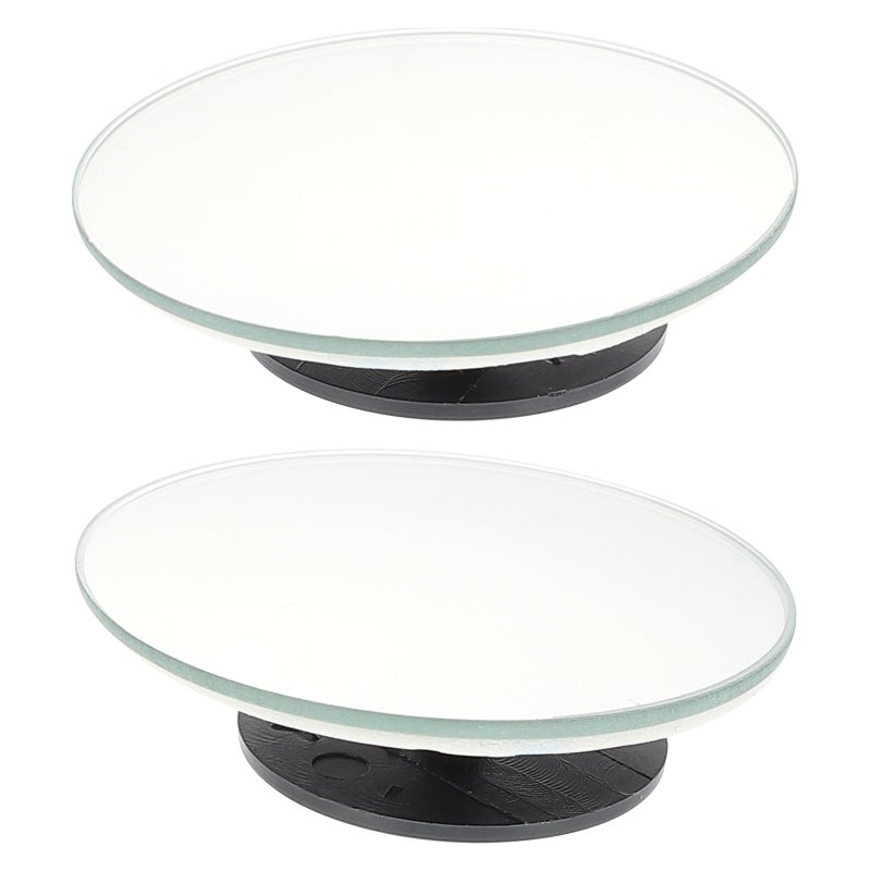 360 Degree Rotatable Blind Spot Mirror Pair with Adhesive Backup for Car Rear View Auxiliary Wide Angle Mirror - Image 2