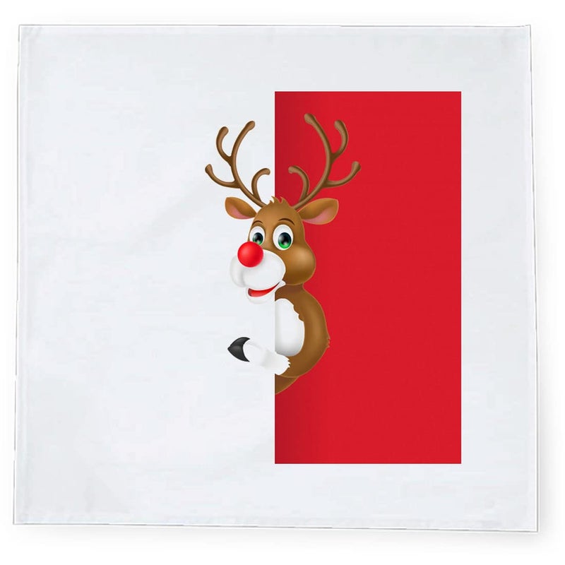 Khakee مناديل طاولة حرير بموضوع عيد الميلاد 6 قطع 10x10 لتزيين عيد الميلاد زينة عيد الميلاد هدية عيد الميلاد xmas21433 - Image 3