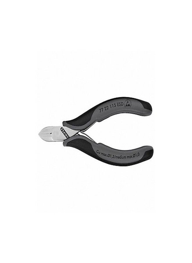 كنيبيكس أدوات KNIPEX 77 22 115 قاطع قطري للإلكترونيات ESD، 4.5 بوصة