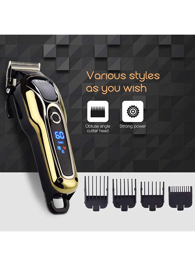 Kemei Km-1990 5 In 1 Electric Rechargeable Professional Trimmer Black 18.5x5.5cm - Image 4