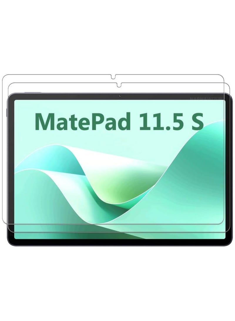 2 Pack Tempered Glass Compatible with Huawei MatePad 11.5S 2024 (DMG-W00 TGR-W10) Screen Protector,Ultra Resistant,Anti-Fingerprints,HD-Clear,Full Coverage Tablet Film - Image 1