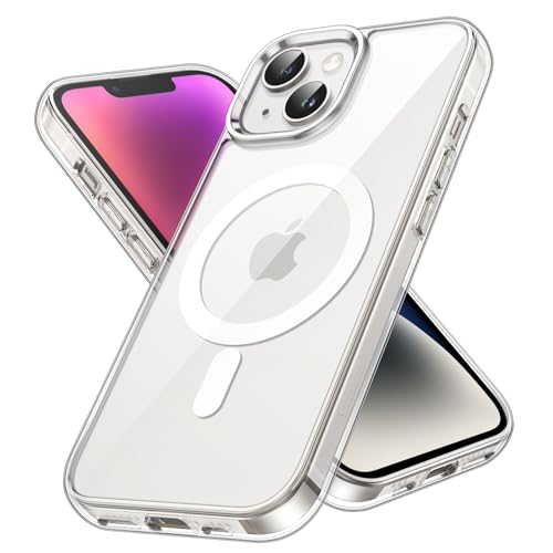 ZedGear for iPhone 14 Case Cover Compatible with Magsafe Anti Yellow Silicone Clear Shockproof Scratch Resistant Protective Phone Soft Silicone Slim Cover for iPhone 14 (Transparent) - Image 1