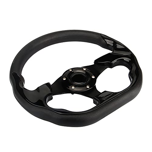 Spaorcco D Shape Style Golf Cart Steering Wheel Universal Design for Club Car Ds and Precedent EZGO RXV & TXT, Yamaha Golf Cart Steering Wheel - Image 2