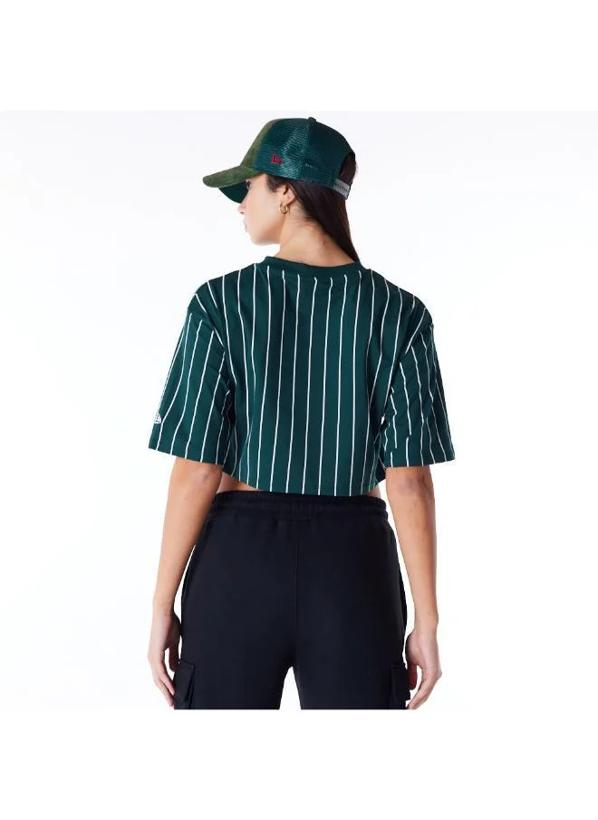 نيو ايرا Pinstripe Logo T-Shirt