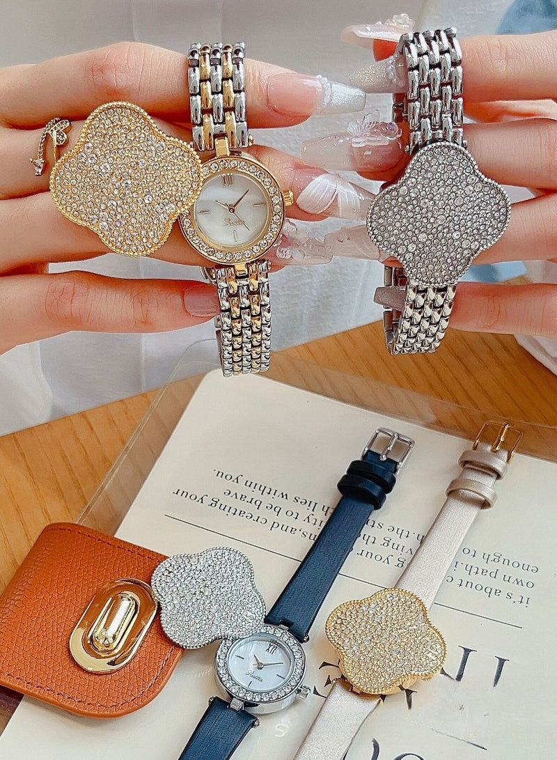 Scotties Women's Watch With Rotatable Steel Strap And Full Diamond Cover, Featuring High Looks For Women  - Image 2