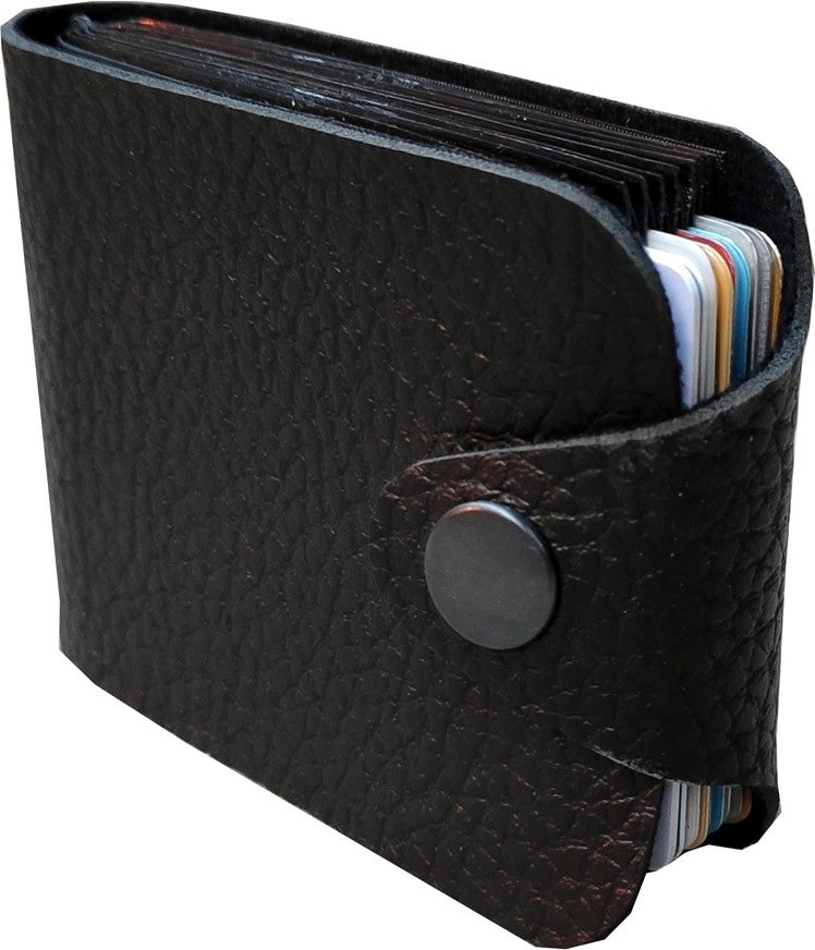 Kemer Dünyası Unisex 10 Compartment New Small Mold Accordion Leather Credit Card Holder Wallet  - Image 4