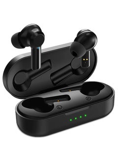 Wireless Earphones Bluetooth 5 Earbuds In Ear Stereo Sound TWS Headphones Touch Control Headset with Mic IPX5 Waterproof Premium Secure Fit for Sport Workouts and Running Black