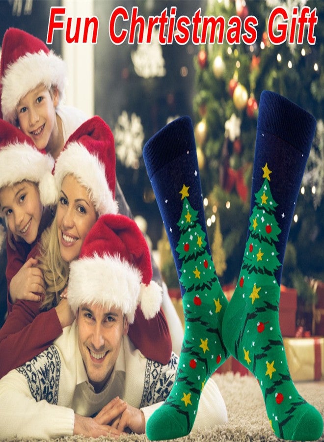 BISOUSOX Mens Christmas Socks Crazy Funny Dress Colorful Novelty Warm Winter Socks Christmas Gifts for Men Women - Image 4